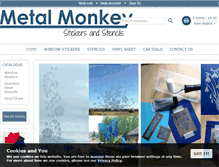 Tablet Screenshot of metal-monkey.co.uk